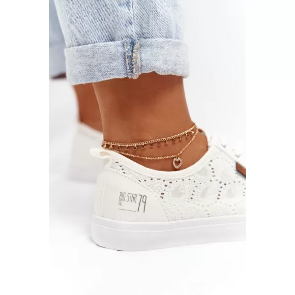  Modne ženske tenisice BIG STAR W274925 WHITE Big Star Shoes 