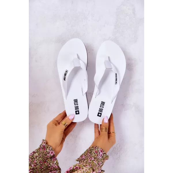  Ženske japanke na klin BIG STAR JJ274A333 WHITE Big Star Shoes 