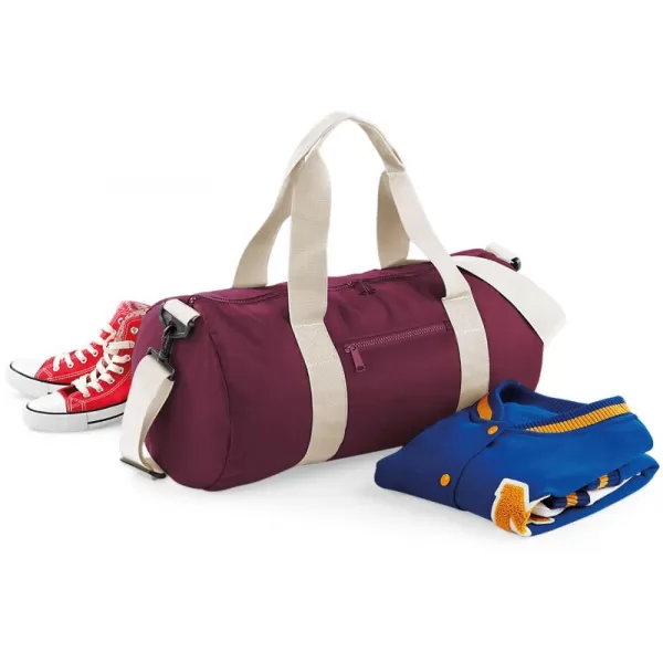 | BG 140 BURGUNDY/OFF WHITE BagBase 
