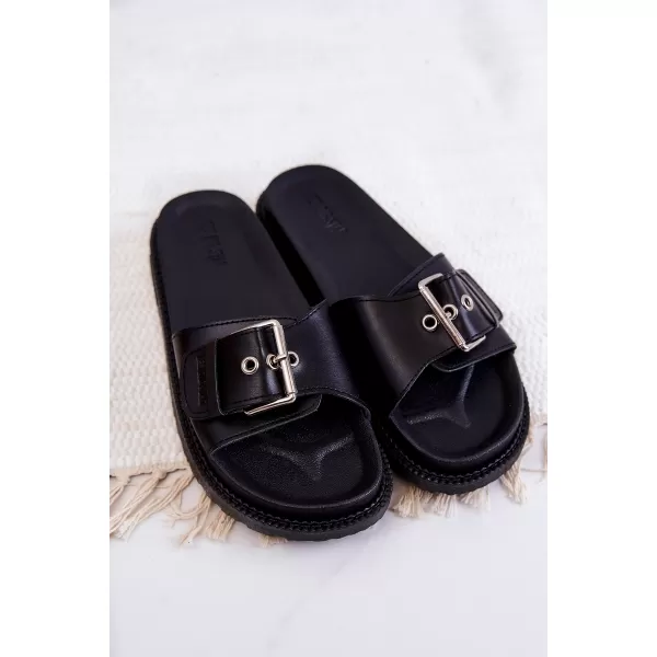  Modne ženske papuče BIG STAR JJ274A307 BLACK Big Star Shoes 