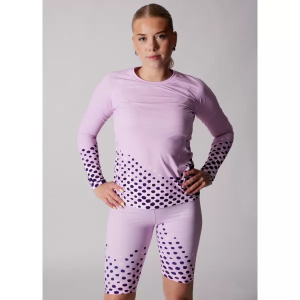  Ženska premium funkcionalna majica dugih rukava ALTISPORT VOJ/ALW109TR03 LILA 