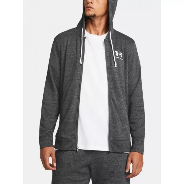  Muški sweatshirt UNDER ARMOUR UA RIVAL TERRY LC FZ SIVA 