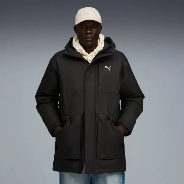  Muška jakna PUMA PROTECTIVE HOODED DOWN PARKA 688380-01 CRNA 