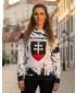 Ženska vrhunska funkcionalna majica ALTISPORT VOJ/ALW036SL/MI01 APSTRAKCIJA