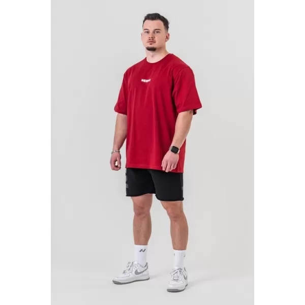  Oversized majica kratkih rukava GYM ESSENTIALS 381 TAMNOCRVENA Nebbia 
