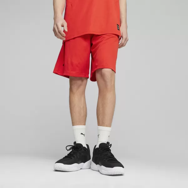  Kratke hlače PUMA HOOPS TEAM PRACTICE SHORT 676641_03 PUMA RED 