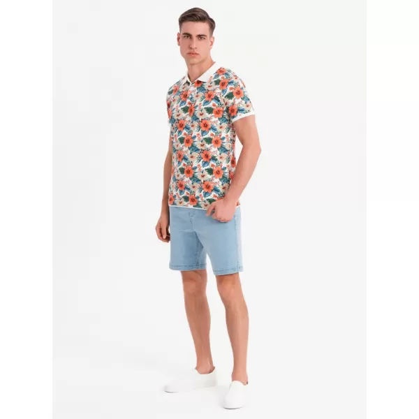  Muški majica OMBRE OM-POSS-0149 BIJELA 