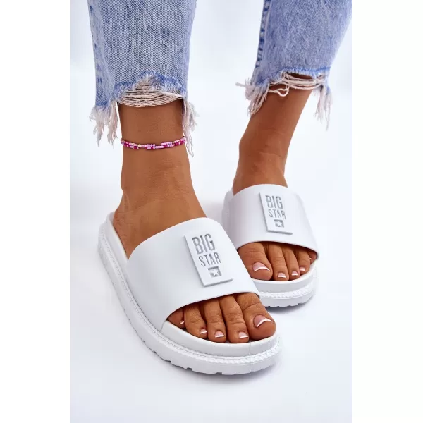  Ženske papuče BIG STAR LL274428 WHITE Big Star Shoes 