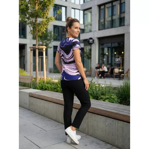  Ženska premium funkcionalna majica ALTISPORT VOJ/ALW099TR01 CRNO LJUBIČASTA 
