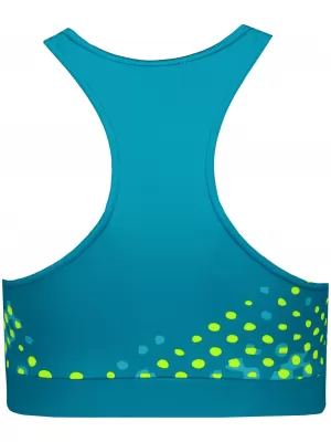 Ženski premium funkcionalni sportski grudnjak ALTISPORT VOJ/ALW109POD01 SMARAGDNO/FLUO ŽUTA