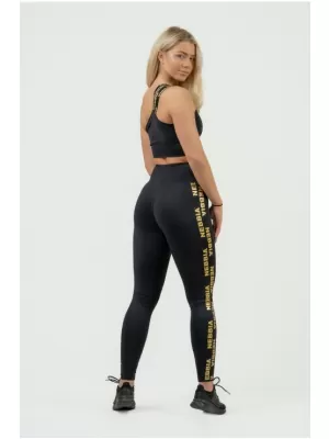 Ženski sportski grudnjak s visokom potporom INTENSE Asymmetric 841 BLACK Nebbia