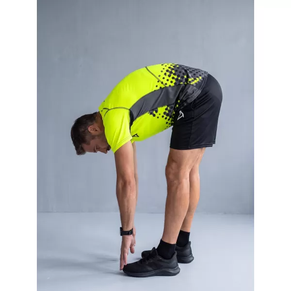  Muška premium funkcionalna kompresijska majica ALTISPORT VOJ/ALM109TR04 FLUO ŽUTA 