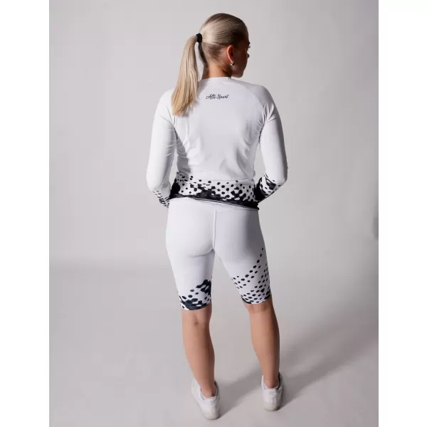  Ženska premium funkcionalna majica dugih rukava ALTISPORT VOJ/ALW109TR03 CRNO-BIJELO 