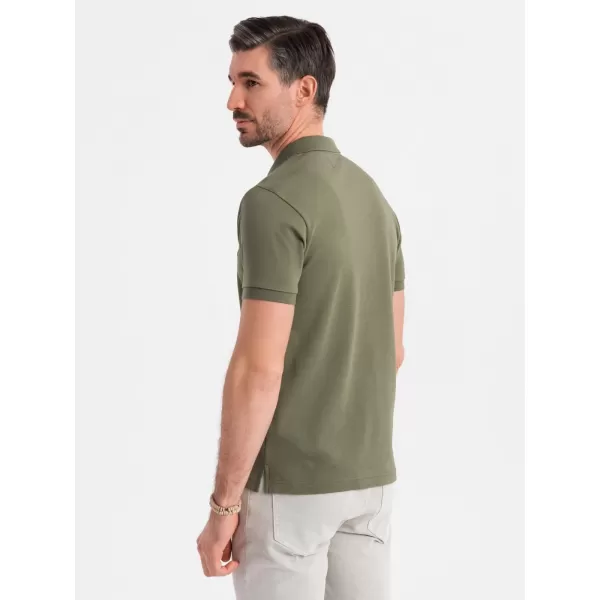  Muški majica OMBRE OM-POSS-0148 MASLINA 