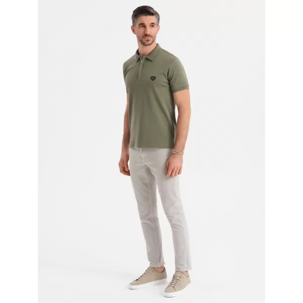  Muški majica OMBRE OM-POSS-0148 MASLINA 