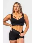 Ženski sportski grudnjak s pojačanjem INTENSE Iconic 844 BLACK Nebbia