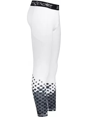 Muške duge premium sportske tajice ALTISPORT VOJ/ALM109LEG01 BIJELA