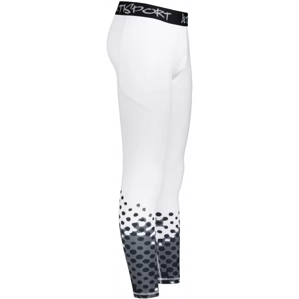  Muške duge premium sportske tajice ALTISPORT VOJ/ALM109LEG01 BIJELA 