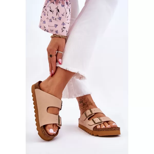  Ženske papuče BIG STAR LL274745 BEŽ Big Star Shoes 