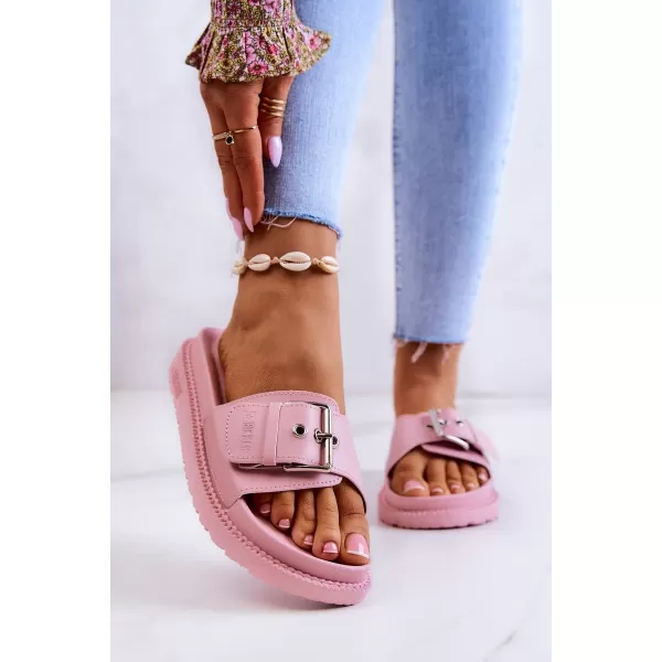  Modne ženske papuče BIG STAR JJ274A308 PINK Big Star Shoes 