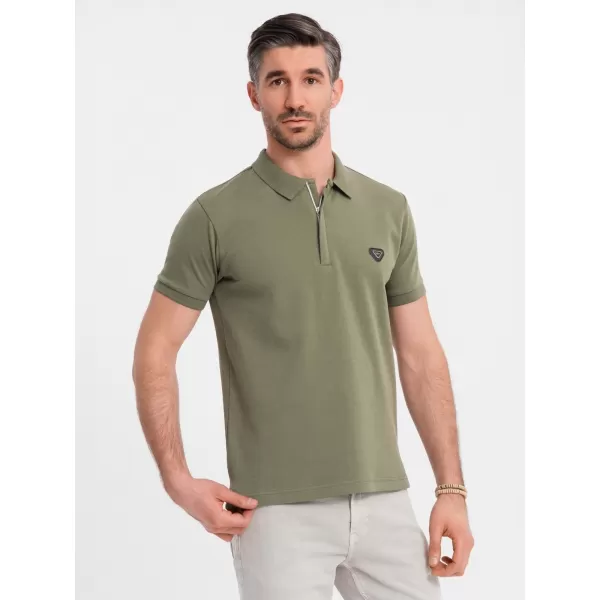  Muški majica OMBRE OM-POSS-0148 MASLINA 