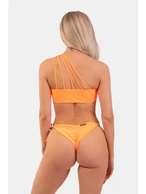 Narančasti gornji dio bikinija s bandeau na jedno rame - gornji dio 449 ORANGE Nebbia