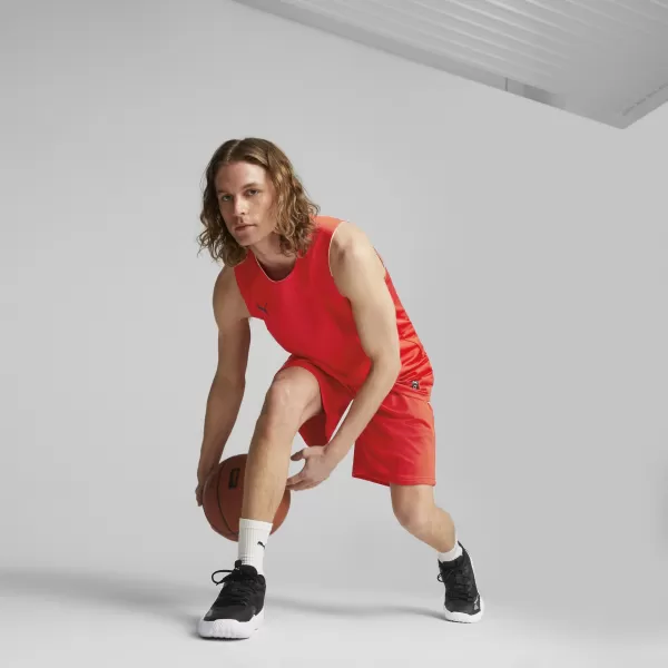  Kratke hlače PUMA HOOPS TEAM PRACTICE SHORT 676641_03 PUMA RED 