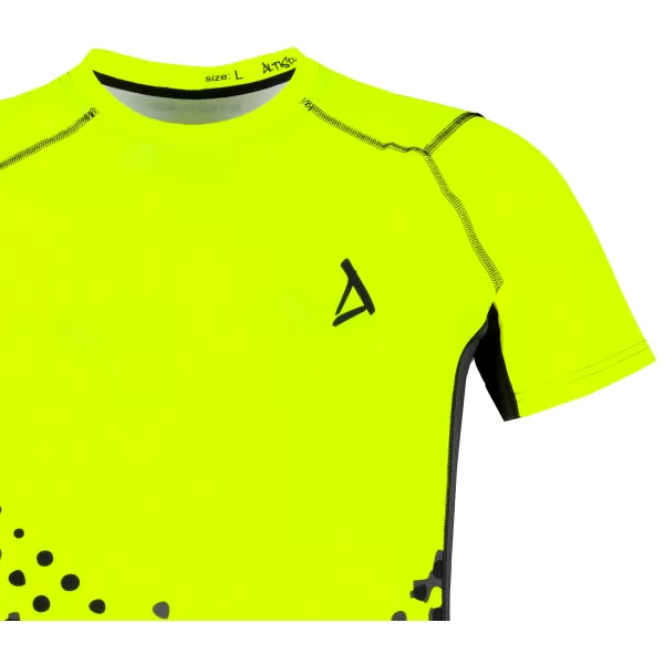  Muška premium funkcionalna kompresijska majica ALTISPORT VOJ/ALM109TR04 FLUO ŽUTA 
