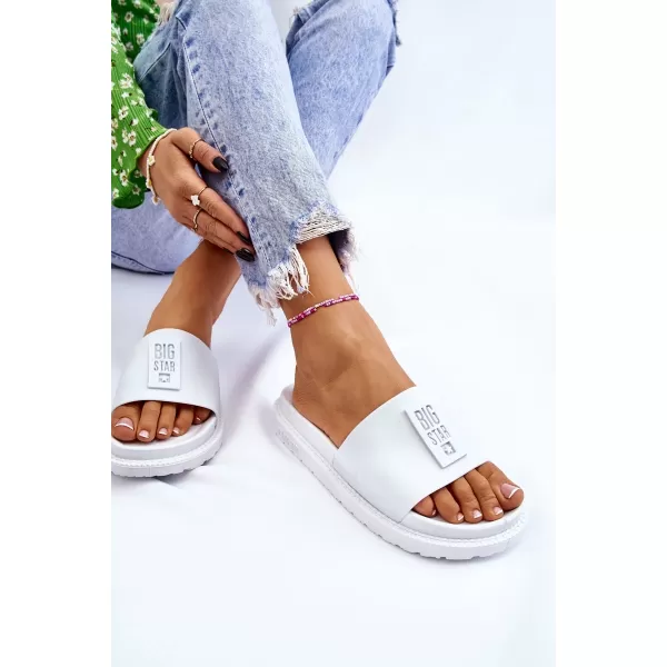 Ženske papuče BIG STAR LL274428 WHITE Big Star Shoes 