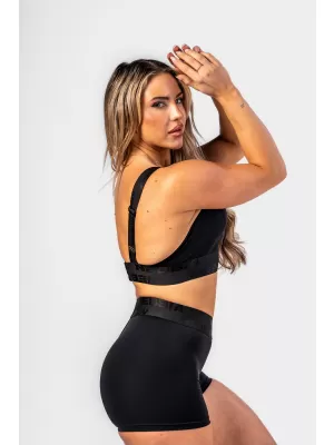 Ženski sportski grudnjak s pojačanjem INTENSE Iconic 844 BLACK Nebbia
