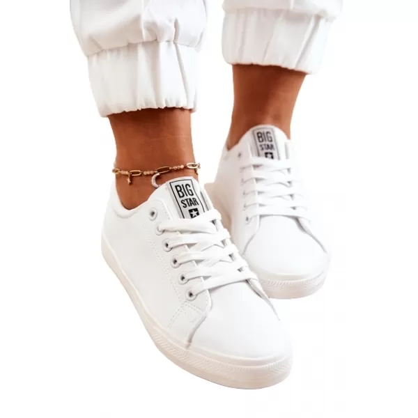  Ženske kožne tenisice BIG STAR JJ274311 WHITE Big Star Shoes 
