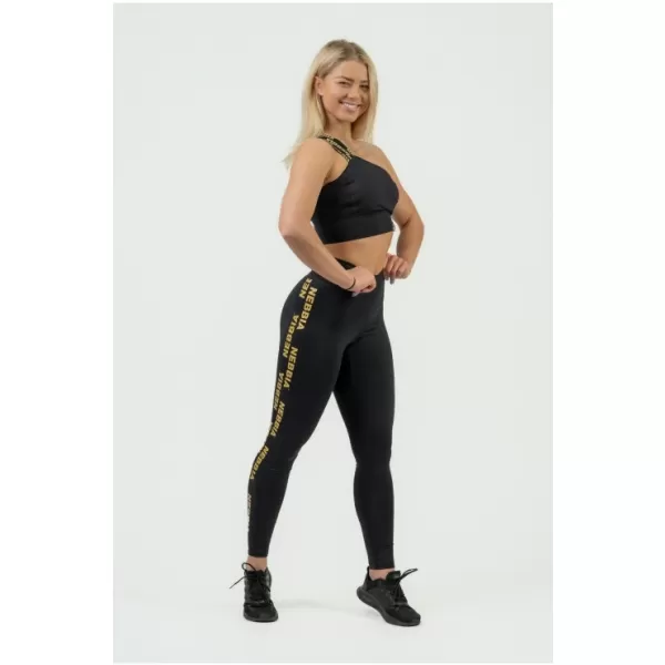  Ženski sportski grudnjak s visokom potporom INTENSE Asymmetric 841 BLACK Nebbia 