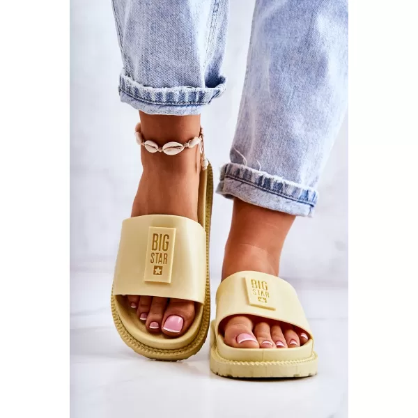  Ženske papuče BIG STAR JJ274A305 YELLOW Big Star Shoes 