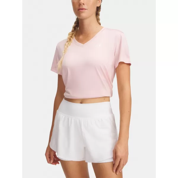  Ženska majica kratkih rukava UNDER ARMOUR TECH SSV- TWIST 1384227-647 RUŽIČASTA 