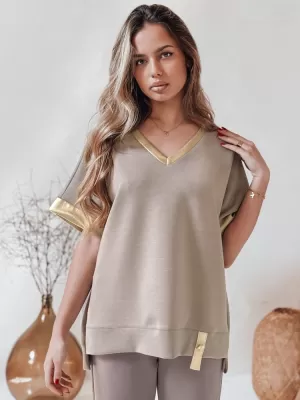 Košulja DSTREET SHINE LOVE RY2911 BEŽ
