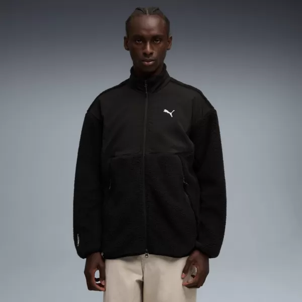  Muška jakna PUMA TECH SOFT TECH RELAXED SHERPA JACKET 632104-01 CRNA 