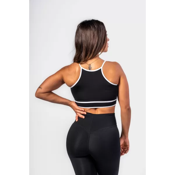  Sportski grudnjak srednje potpore MY RULES 608 BLACK Nebbia 