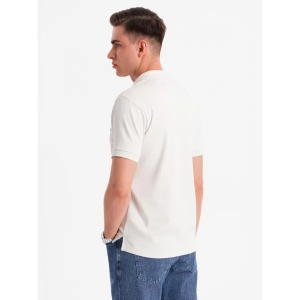  Muški majica OMBRE OM-POSS-0148 BIJELA 