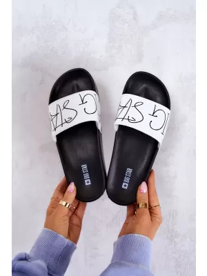 Modne ženske papuče BIG STAR JJ274A275 WHITE Big Star Shoes
