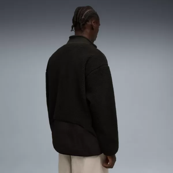  Muška jakna PUMA TECH SOFT TECH RELAXED SHERPA JACKET 632104-01 CRNA 