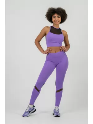 FIT Activewear tajice visokog struka 443 LILA Nebbia
