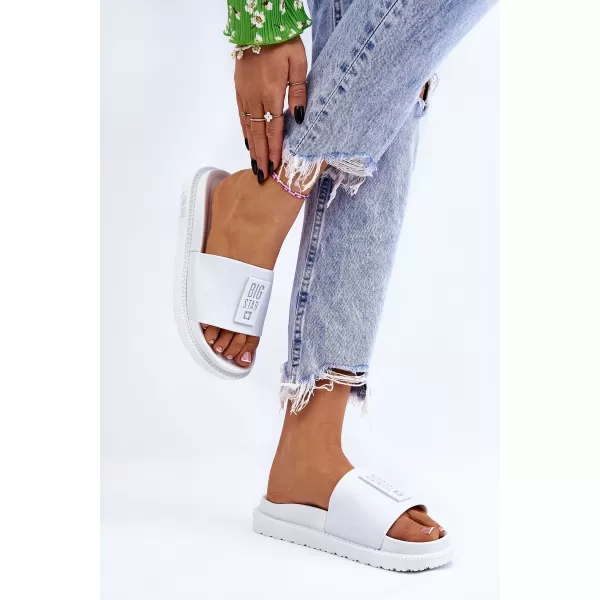  Ženske papuče BIG STAR LL274428 WHITE Big Star Shoes 