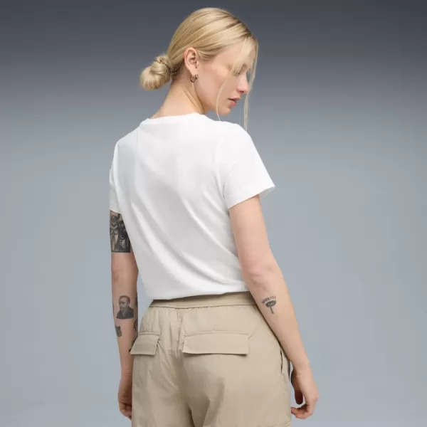  Košulja PUMA ESS METALLIC NO. 1 LOGO TEE 631536-52 BIJELA BOJA 
