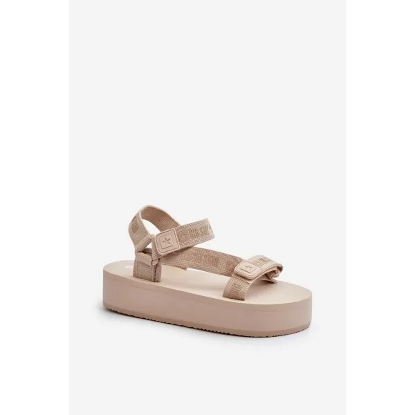  Ženske sandale BIG STAR NN274A528 BEIGE Big Star Shoes 