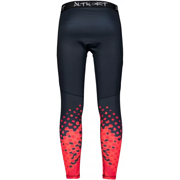  Muške duge premium sportske tajice ALTISPORT VOJ/ALM109LEG01 CRVENO/CRNO 
