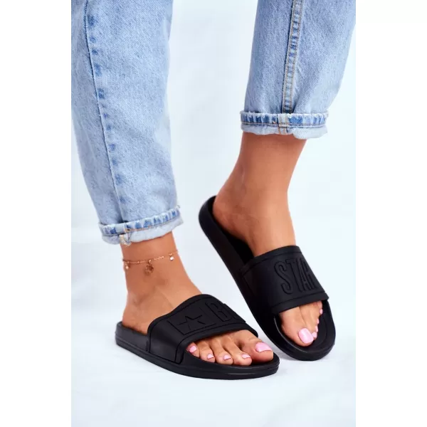  Modne ženske papuče BIG STAR DD274A271 BLACK Big Star Shoes 