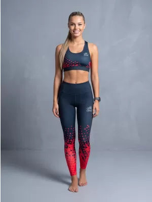 Ženski premium funkcionalni sportski grudnjak ALTISPORT VOJ/ALW109POD01 CRVENO-CRNA