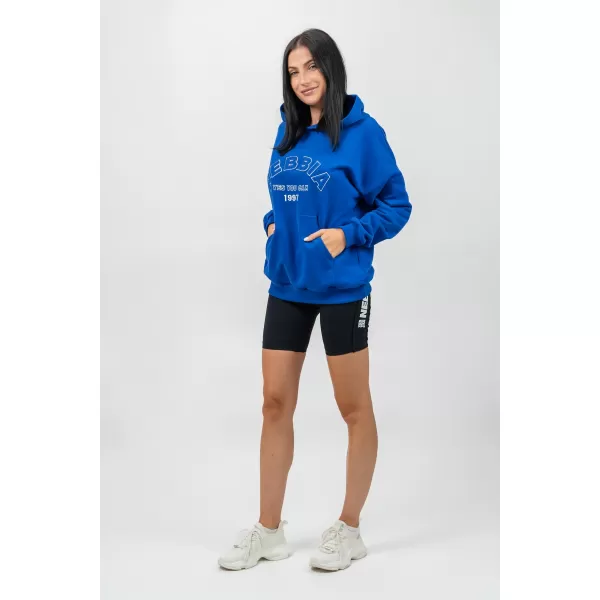  Oversize majica s kapuljačom GYM RAT 256 BLUE Nebbia 