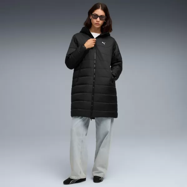  Ženski kaput PUMA ESS HOODED PADDED PARKA 685232-01 CRNA 