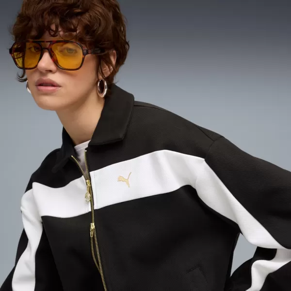  Ženska jakna PUMA T7 RELAXED TRACK JACKET 632137-01 CRNI 